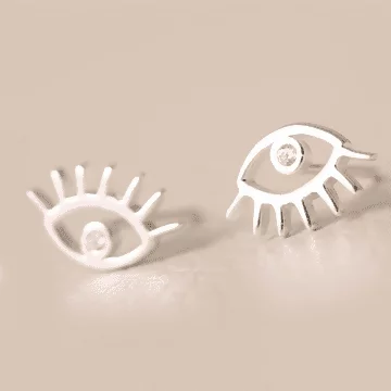 925銀針×大眼睛×耳針