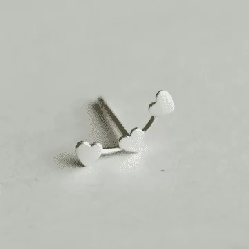 925銀針×心心相連×耳針