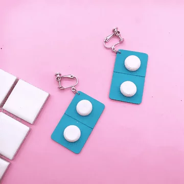 木頭藥丸&times;螺旋耳夾