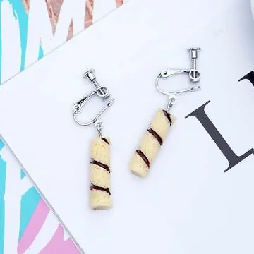 奶油捲心酥×螺旋耳夾