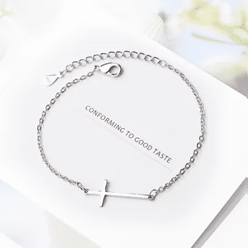 925銀飾&times;個性十字架&times;手鍊
