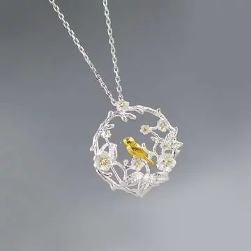 925銀飾&times;金雀梅枝&times;鎖骨項鍊