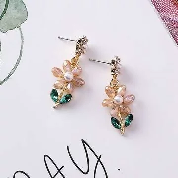 一朵小花×吊墜耳環