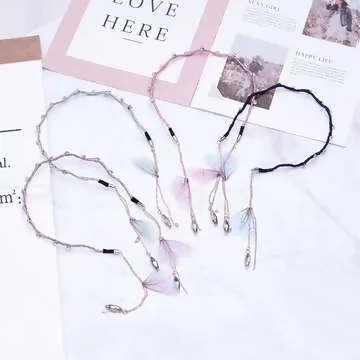 仙女蝴蝶翅膀垂珠&times;假耳環髮箍&times;共四色