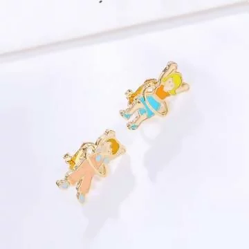 搖呼拉圈&times;不對稱三角耳夾