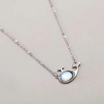 925銀飾×鯨魚噴水×鎖骨項鍊