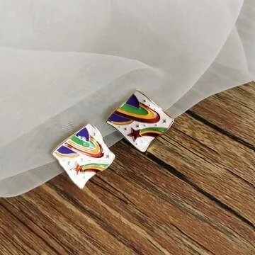 銀河星系×吊墜耳環