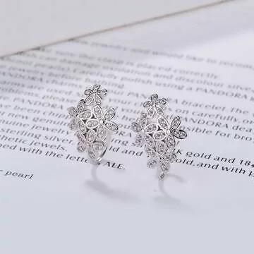 小清新花朵×U型耳骨耳夾