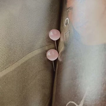 925銀針&times;嬌粉貓眼石&times;耳針