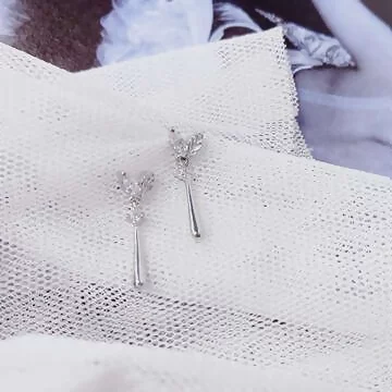 925銀針&times;連枝帶葉&times;耳針