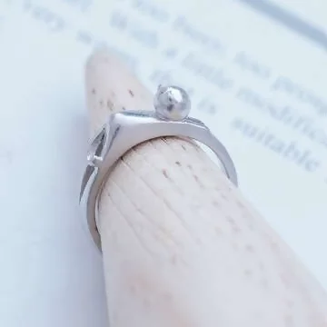 925銀飾&times;跳躍的貓&times;開口戒指