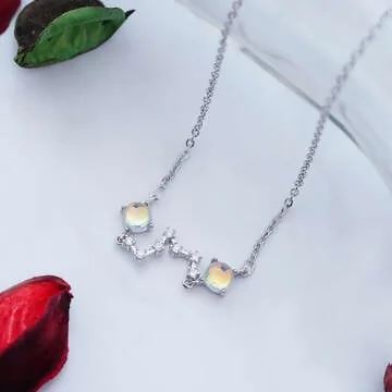 925銀飾&times;雙晶北斗七星&times;鎖骨項鍊