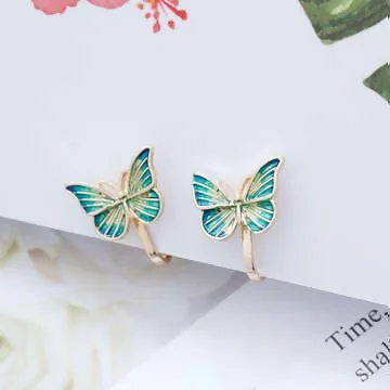 絢麗蝴蝶飛×三角耳夾