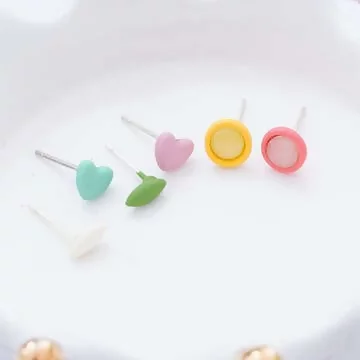 愛心的各種花樣×六套件單邊耳環組