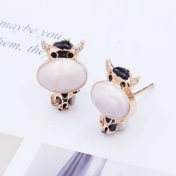 吽吽乳牛×吊墜耳環