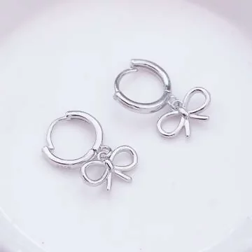 925銀針&times;極簡蝴蝶結&times;耳扣