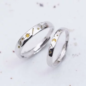 金星伴明月&times;情侶對戒