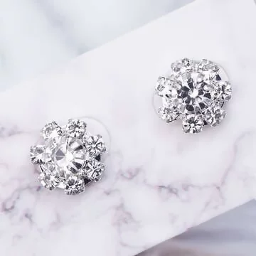 晶鑽立體雪花&times;磁吸耳夾/裝飾小物