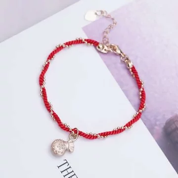 千兩袋&times;紅繩手鍊