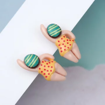 自由式游泳&times;U型耳夾