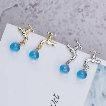 滴水的水龍頭&times;吊墜耳環&times;共二色
