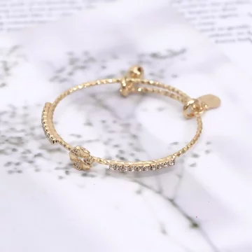 兒童晶鑽愛心花圈&times;推拉手環