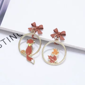 福狸&times;不對稱三角耳夾