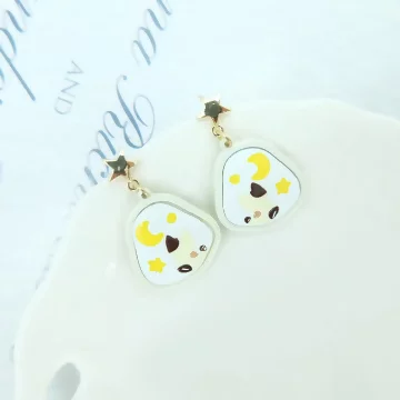 畫框裡的貓&times;吊墜耳環