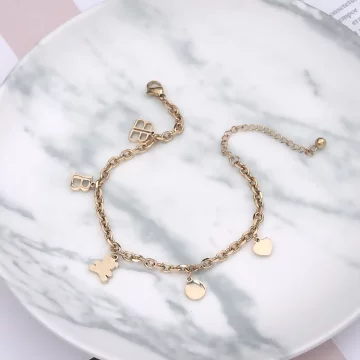 316鋼飾×小熊BABY×手鍊×金色