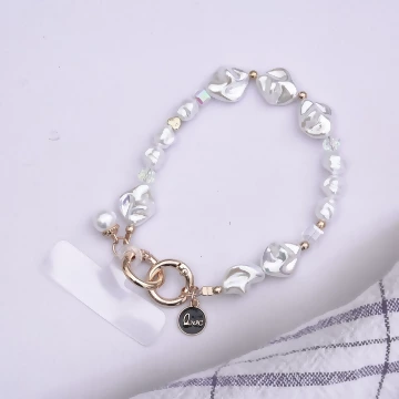 巴洛克珍珠LOVE吊牌&times;手機腕帶掛繩