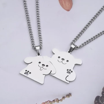 316鋼飾×汪汪我罩的×姐妹閨蜜情侶項鍊組
