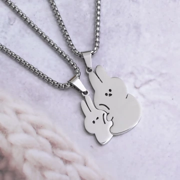 316鋼飾×兔gether×姐妹閨蜜情侶項鍊組