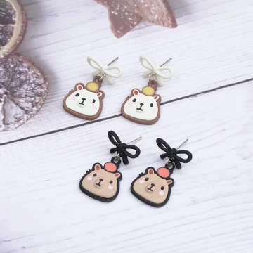 可愛水豚君&times;吊墜耳環&times;共二色