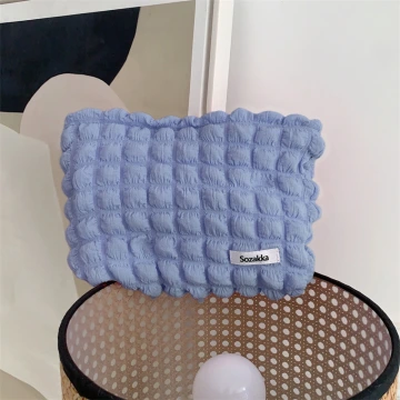 泡芙雲朵包×化妝包×藍紫