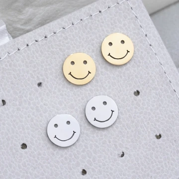 316鋼飾×笑臉迎人×耳釘×共二色