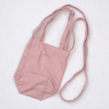 素面帆布水杯袋&times;手提兩用&times;斜背袋&times;粉紅