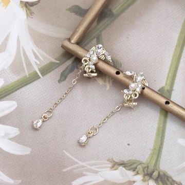 月亮鞦韆&times;蚊香盤U型耳夾