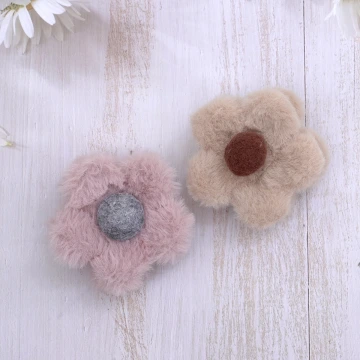 小花朵絨毛×鯊魚夾×共二色