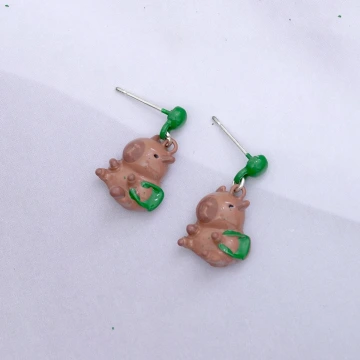 搬家的水豚男×吊墜耳環