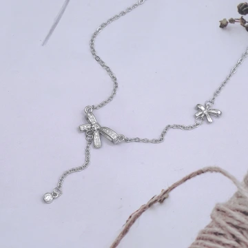 925銀飾&times;禮物蝴蝶結&times;鎖骨項鍊