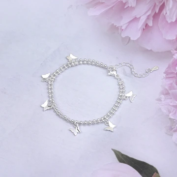 925銀飾&times;蝴蝶珠簾&times;手鍊