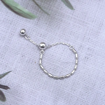 小米珠&times;可調節戒指