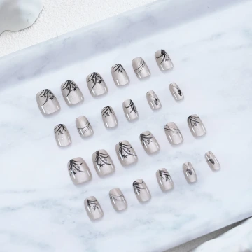 貓眼清風蘭影亮面&times;穿戴式手指甲片&times;二十四入