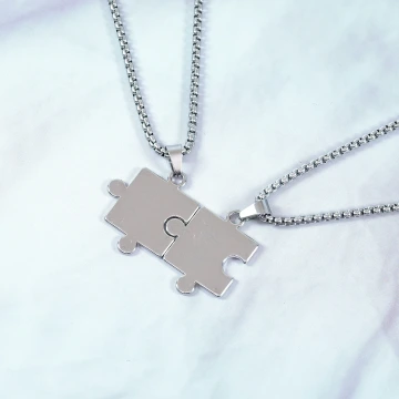316鋼飾×人生拼圖×閨蜜情侶項鍊組