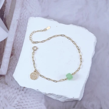 福字綠珠×手鍊