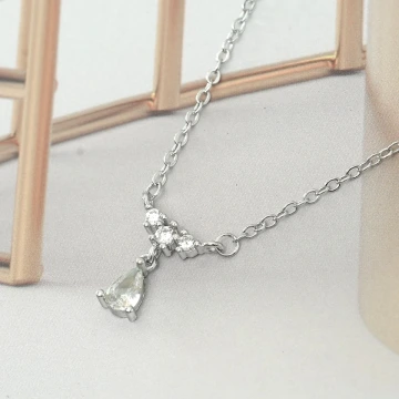 925銀飾&times;凝光之淚&times;鎖骨項鍊