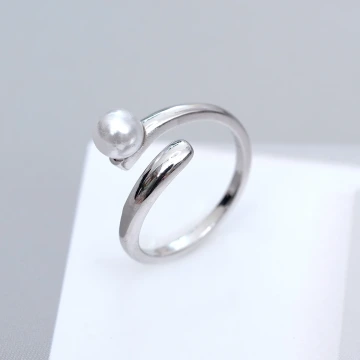 925銀飾&times;珍珠灣&times;開口戒指