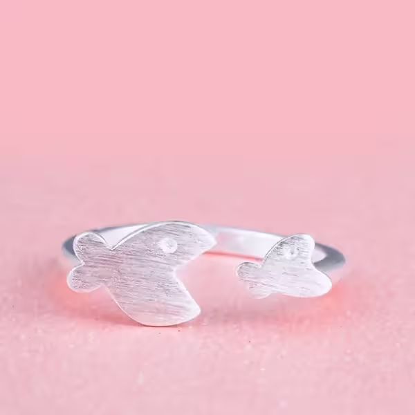925銀飾×大魚吃小魚×開口戒指