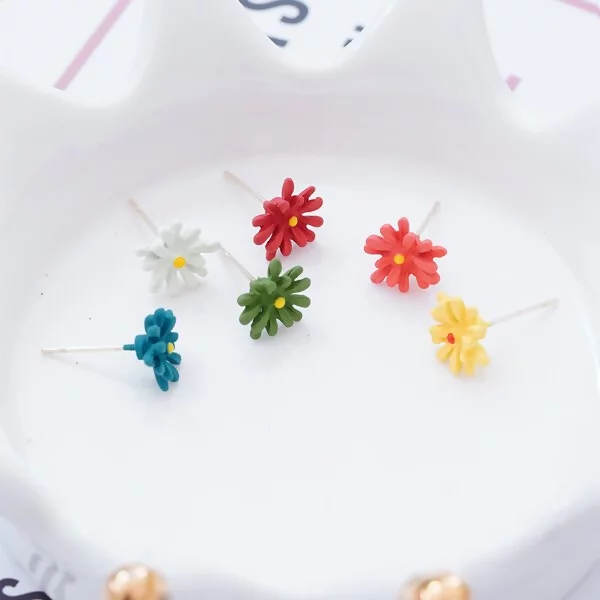 小花的各種色彩×六套件單邊耳環組
