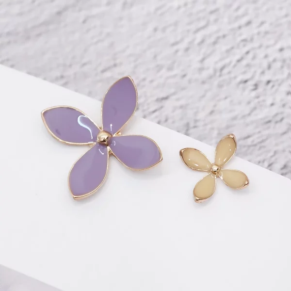 紫丁花×不對稱耳環